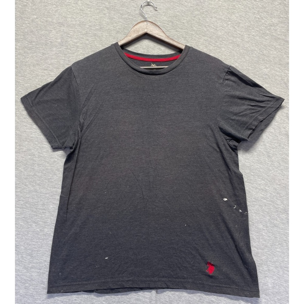 U.S. Polo Assn. T Shirt Mens Medium Charcoal Gray Cotton Pony Logo Crew Neck